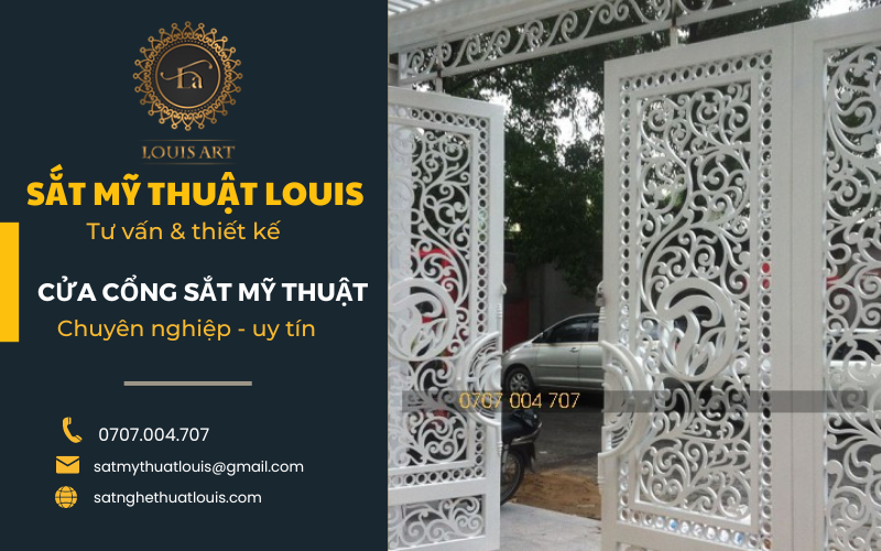 Cửa cổng sắt mỹ thuật
