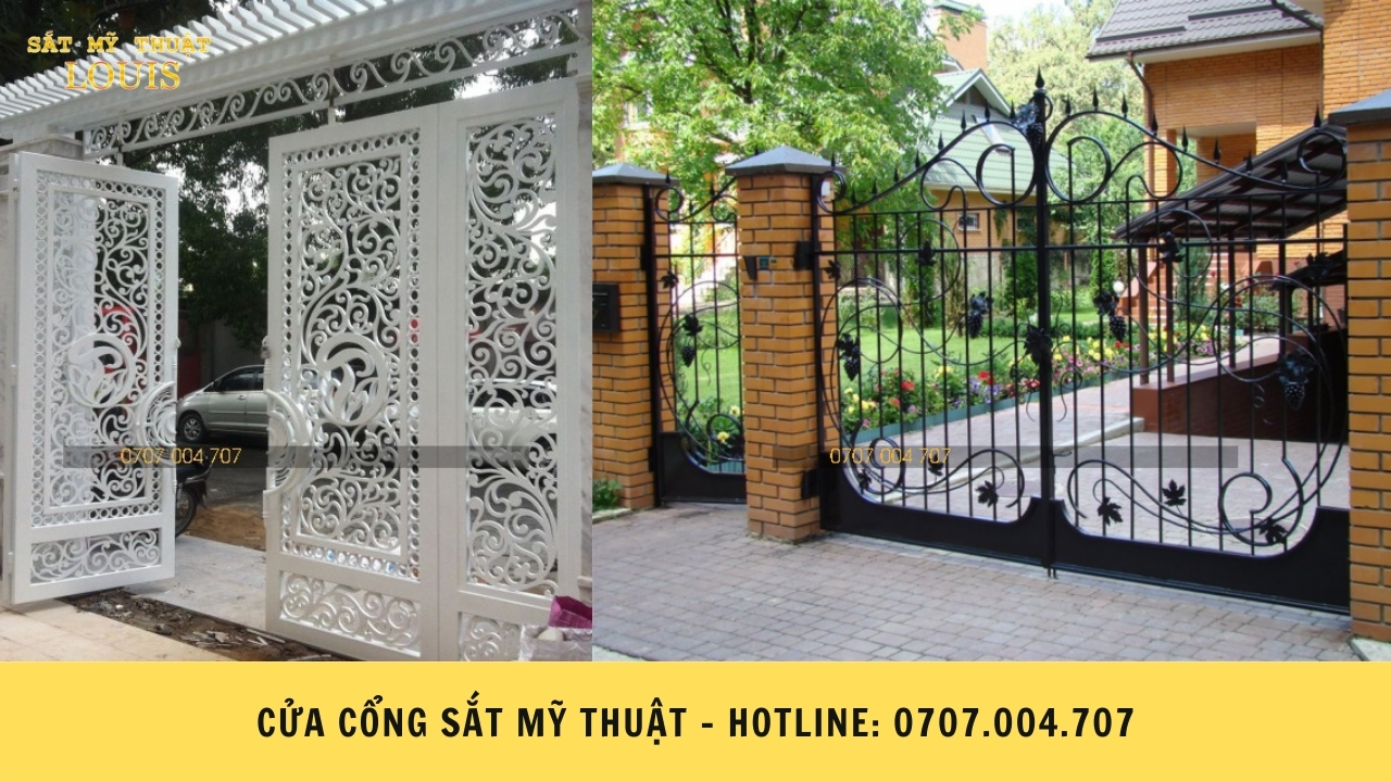 cửa cổng sắt Mỹ thuật