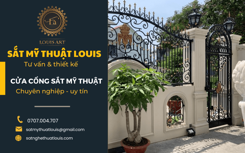 Cửa cổng sắt mỹ thuật