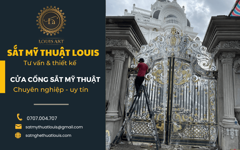 Cửa cổng sắt mỹ thuật