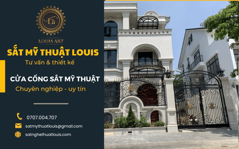 Cửa cổng sắt mỹ thuật 