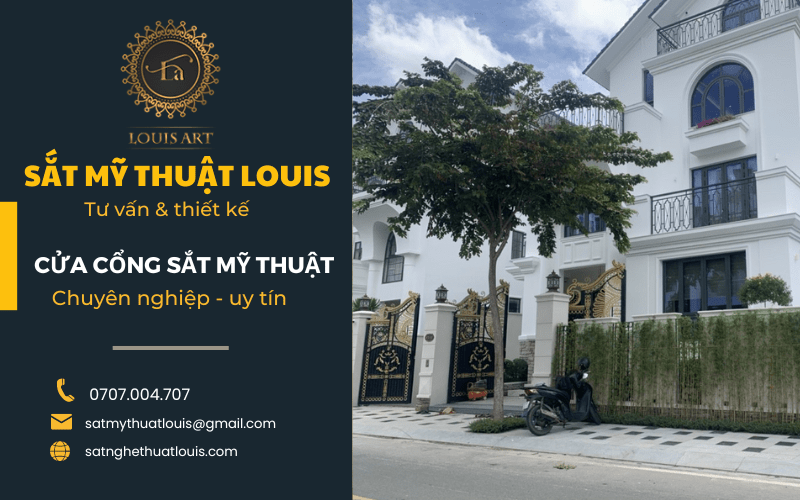 Cửa cổng sắt mỹ thuật 