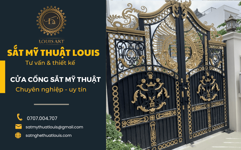 Cửa cổng sắt mỹ thuật