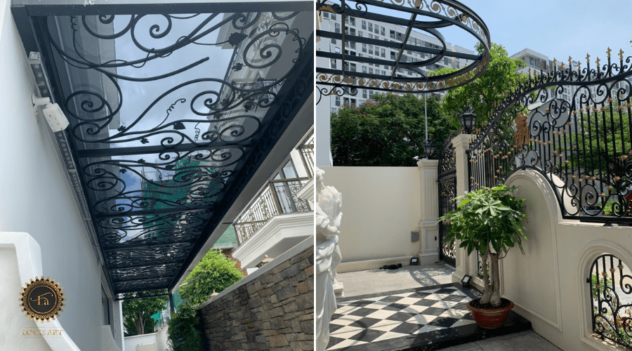 cầu thang sắt mỹ thuật