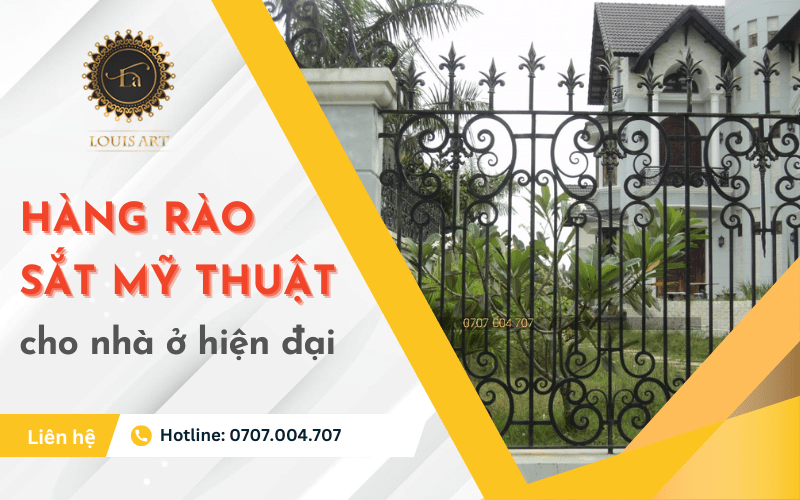 hàng rào sắt mỹ thuật