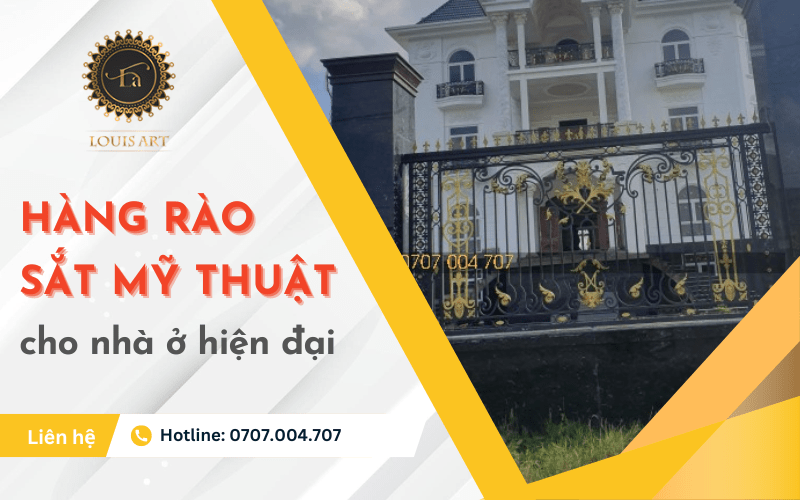 hàng rào sắt mỹ thuật