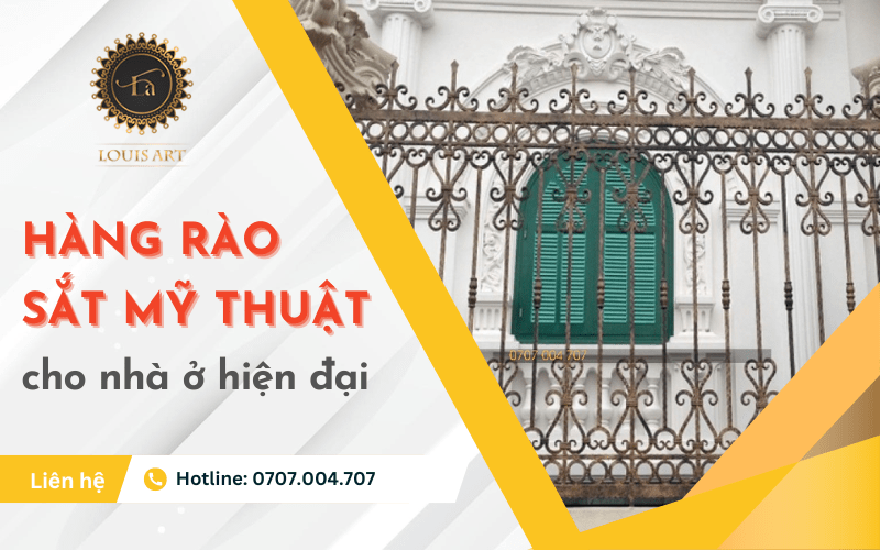 hàng rào sắt mỹ thuật