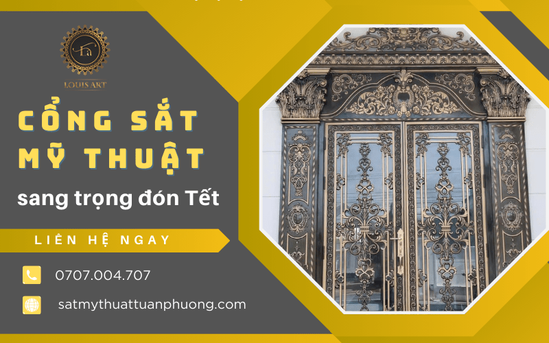 cổng sắt mỹ thuật