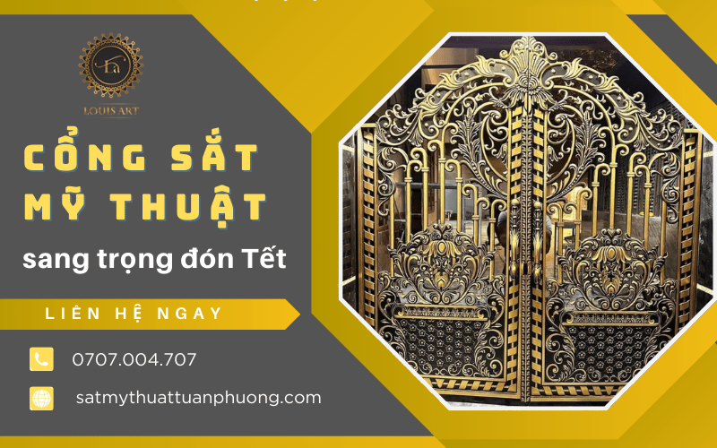 cổng sắt mỹ thuật
