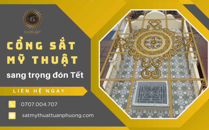 cổng sắt mỹ thuật