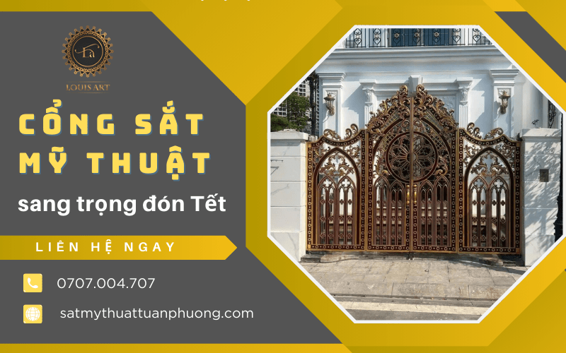 cổng sắt mỹ thuật